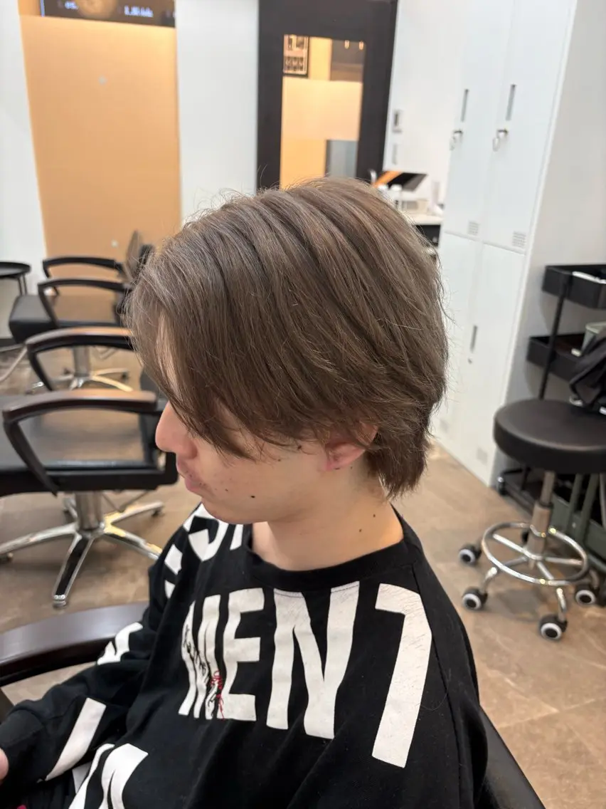 カラー グレージュ メンズパーマ×カラー ×新宿　　裕世のヘアスタイル