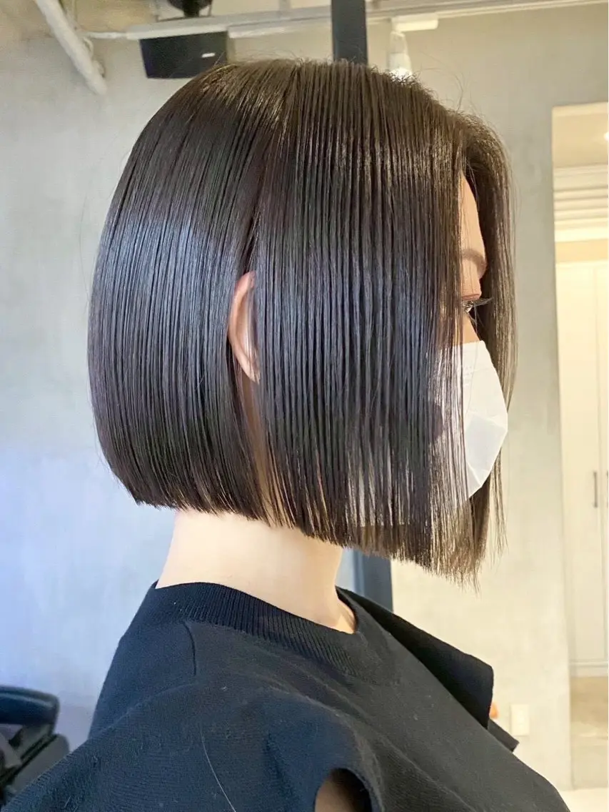 ショート 縮毛矯正 ルキヤ/ elima横浜西口のヘアスタイル