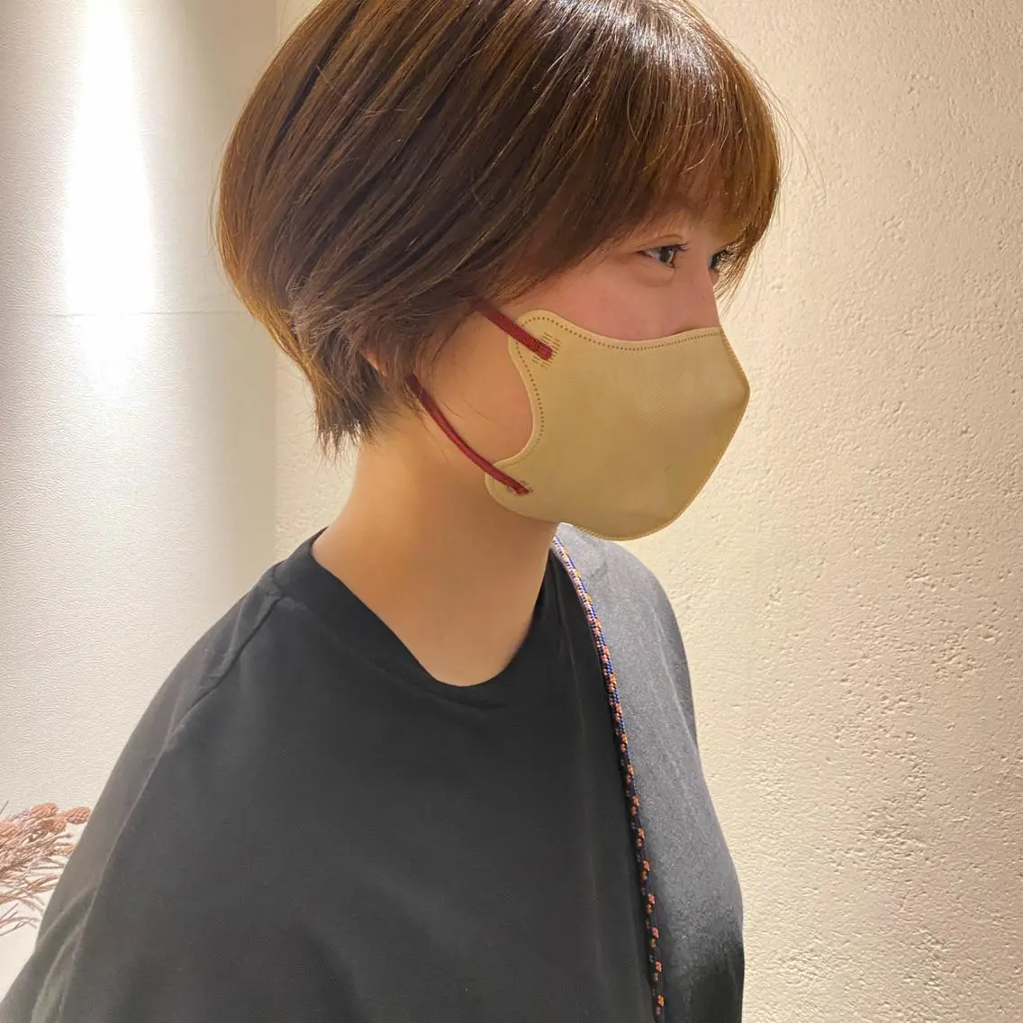 ショート アッシュ ボブ 髪質改善 レイヤーカット ショートヘア カット ヘアカラー トリートメント ショート〜ミディアム 喜多司のヘアスタイル