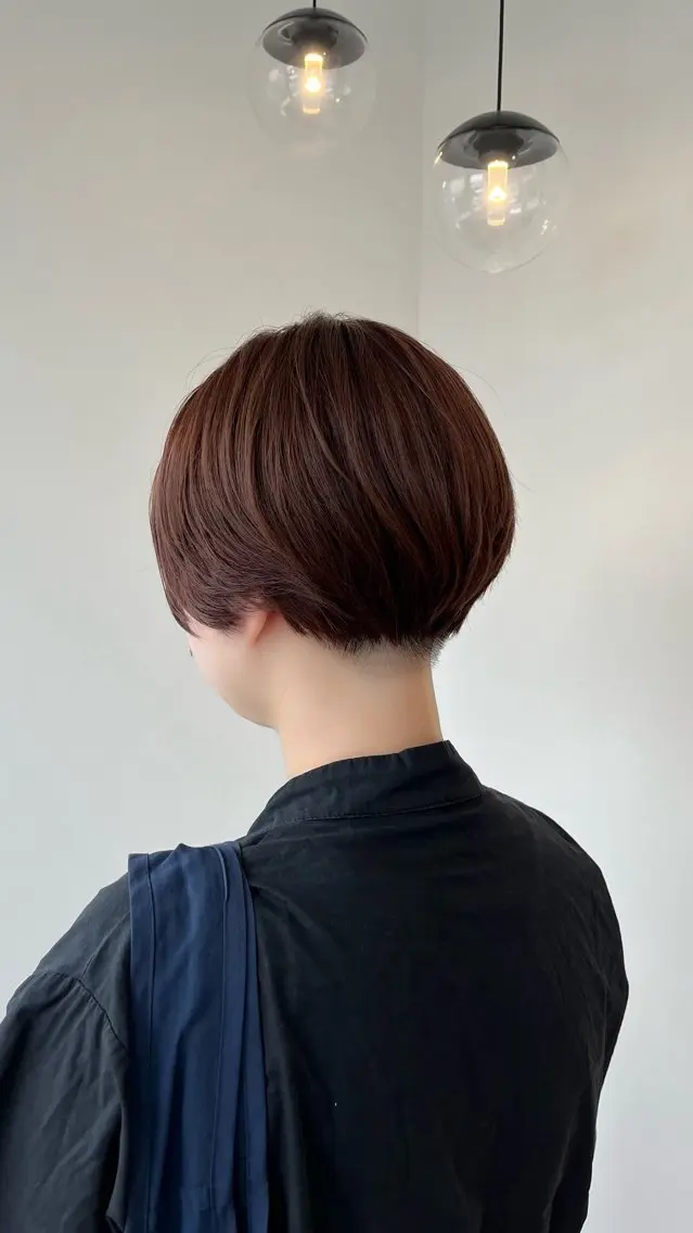 ショート カラー ブラウンカラー ショートヘア カット ヘアカラー トリートメント 葉田 綾乃のヘアスタイル