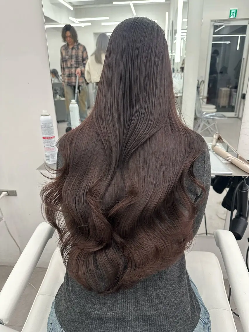 セミロング カラー カット ヘアカラー トリートメント 🇰🇷韓国風くびれ ヘア🇰🇷中村優大のヘアスタイル