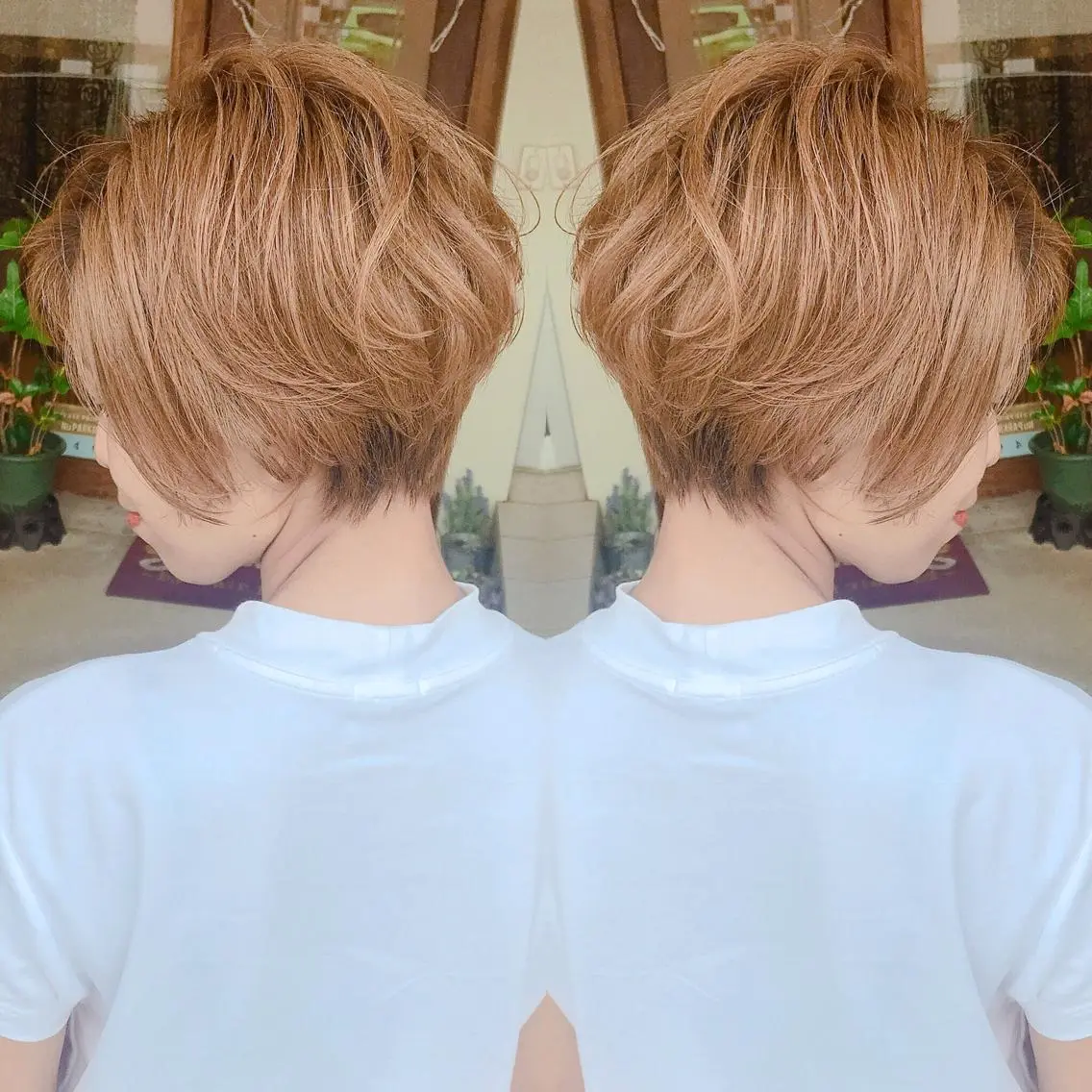 ミディアム カラー ハイトーンカラー grand juteのヘアスタイル