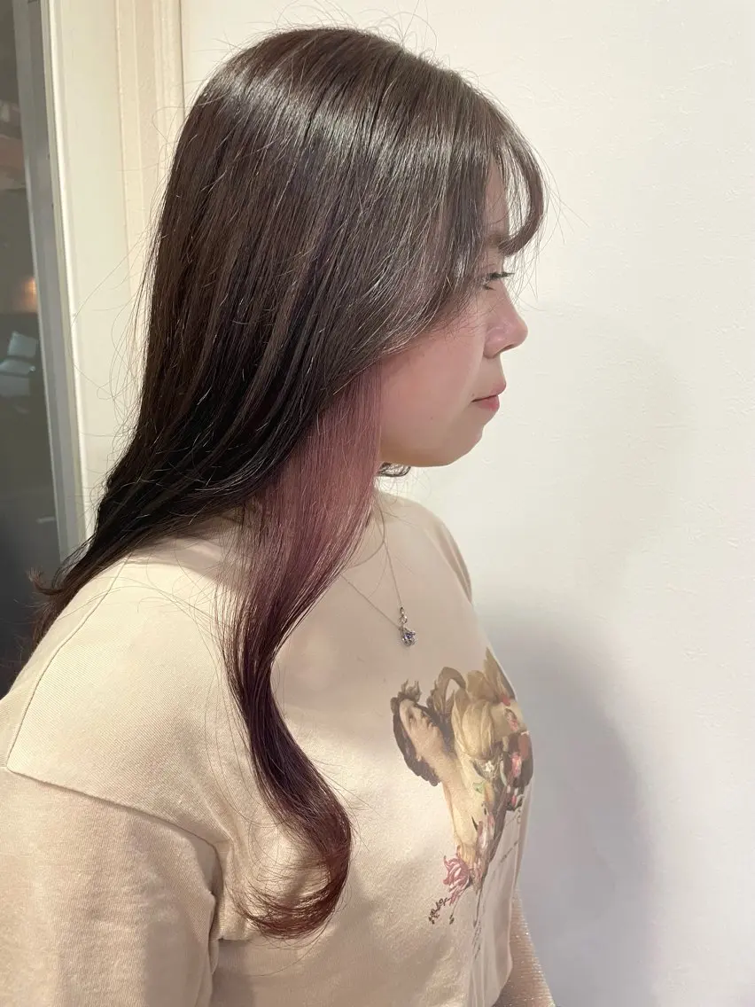 セミロング カラー カット ヘアカラー トリートメント 向日葵🌻 /レディースカットのヘアスタイル