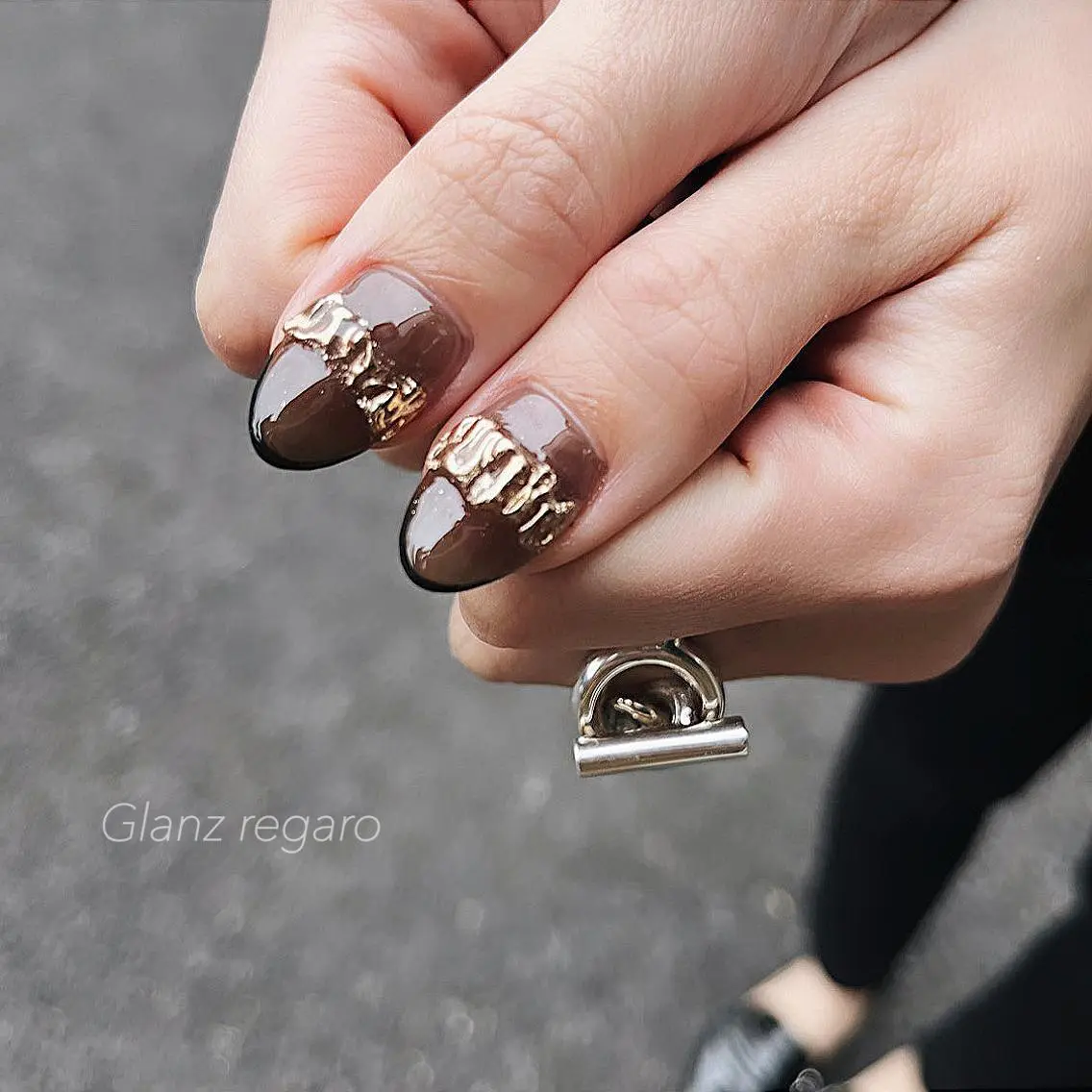 ネイル フレンチネイル Glanz regaroのネイルデザイン
