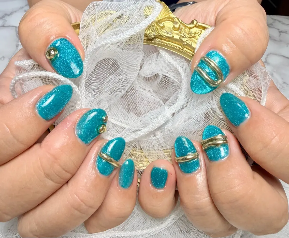 ネイル アートネイル チークネイル フラッシュネイル フラッシュマグ フレンチネイル Mai’s nailのネイルデザイン