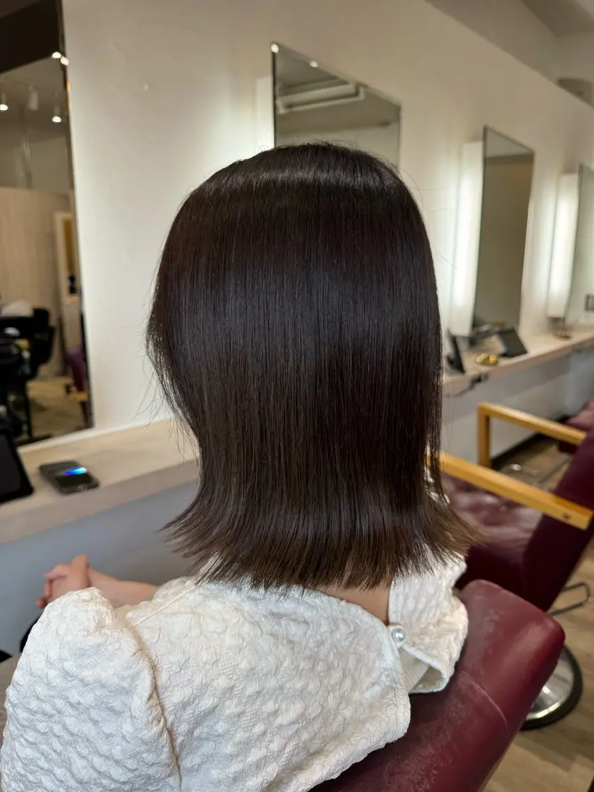 ミディアム カラー カット ヘアカラー トリートメント ish by fan .代表✂️木谷宏夢のヘアスタイル