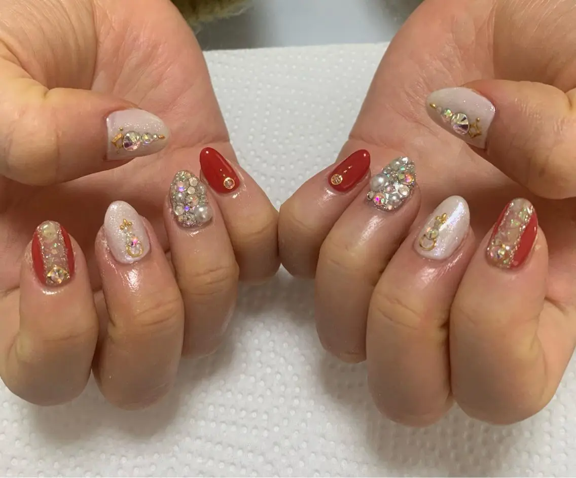 ネイル ストーンネイル nail M&Tのネイルデザイン