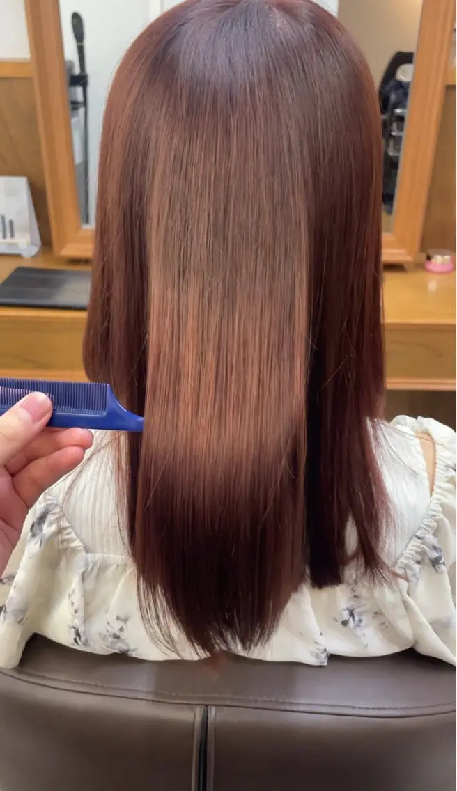 セミロング ヘアカラー トリートメント れい|髪質改善| カラー|高槻|大阪のヘアスタイル