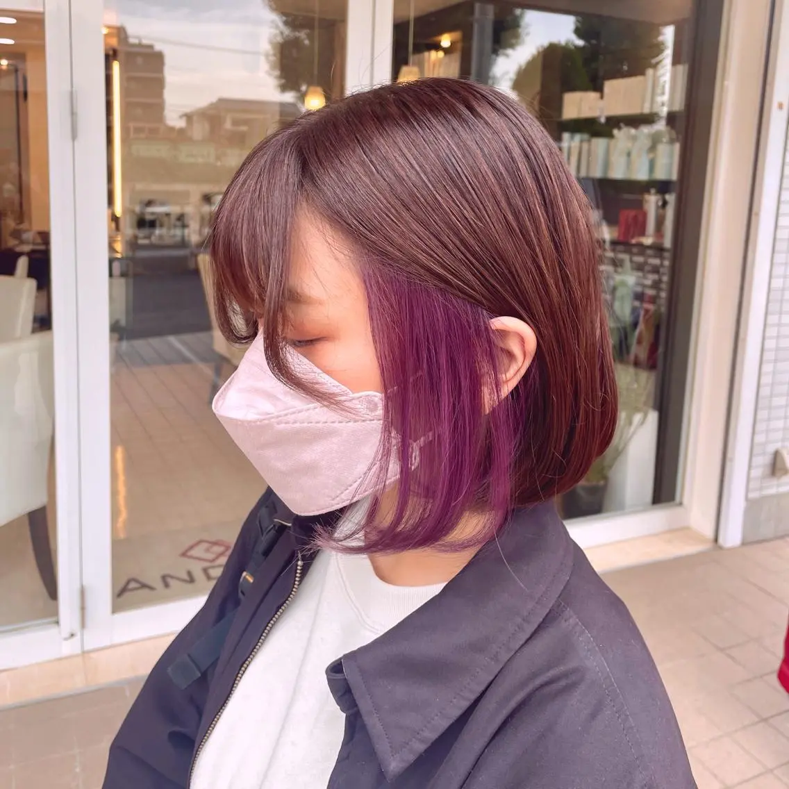 ショート カラー ボブ 🌙似合わせ🐈‍⬛ ケア✨又吉のヘアスタイル
