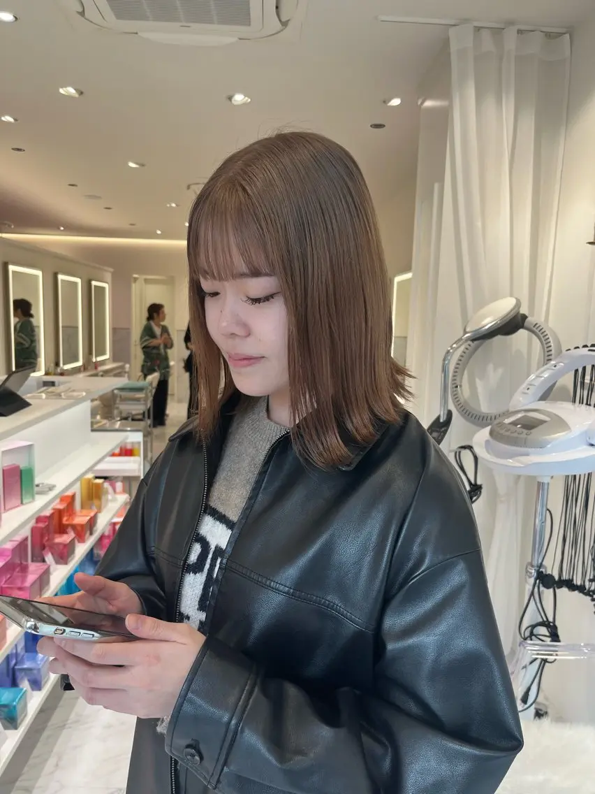 ミディアム カラー ヘアカラー ParveMix / 山本 玲南🫧🪽のヘアスタイル