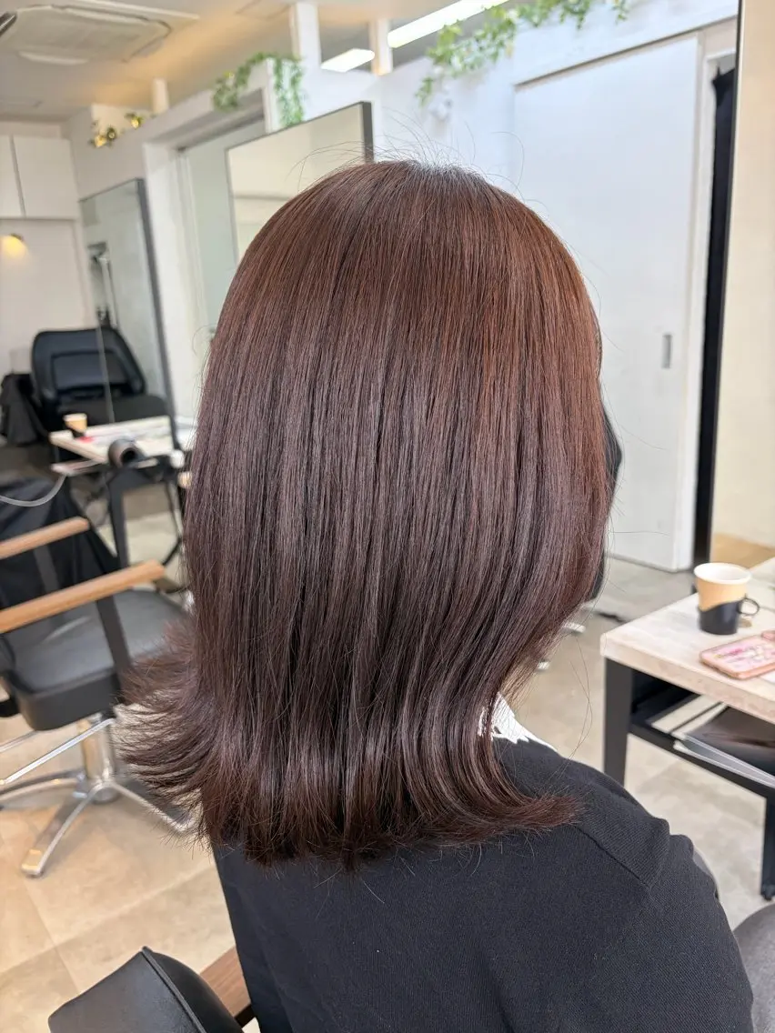ミディアム カラー 🥀韓国ヘア🥀 宮津真菜のヘアスタイル