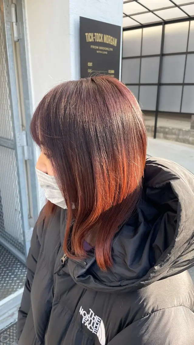 ミディアム 永田 茉莉花のヘアスタイル