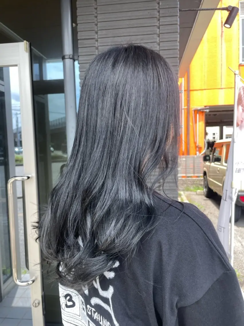 ロング カラー ブリーチ 透明感カラー グレージュ カット ヘアカラー トリートメント 金沢県庁藤江店/ MIHOのヘアスタイル