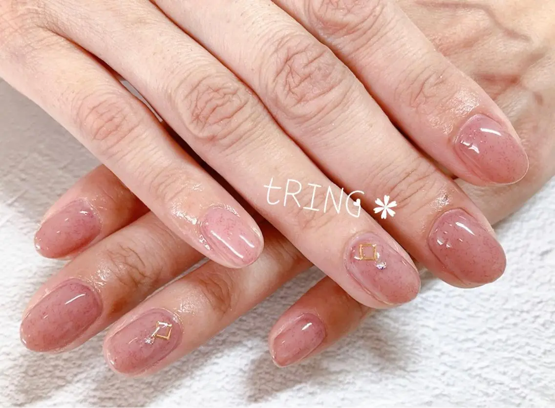 ネイル ハンドネイル tRING＊ しいの木台のネイルデザイン
