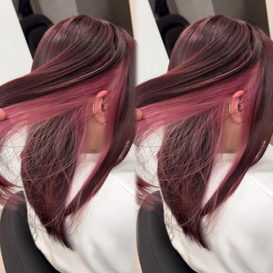 🌺ワンポイントオシャレ🌺イヤリングカラー（ケアブリーチ込み）＋2stepトリートメントの写真