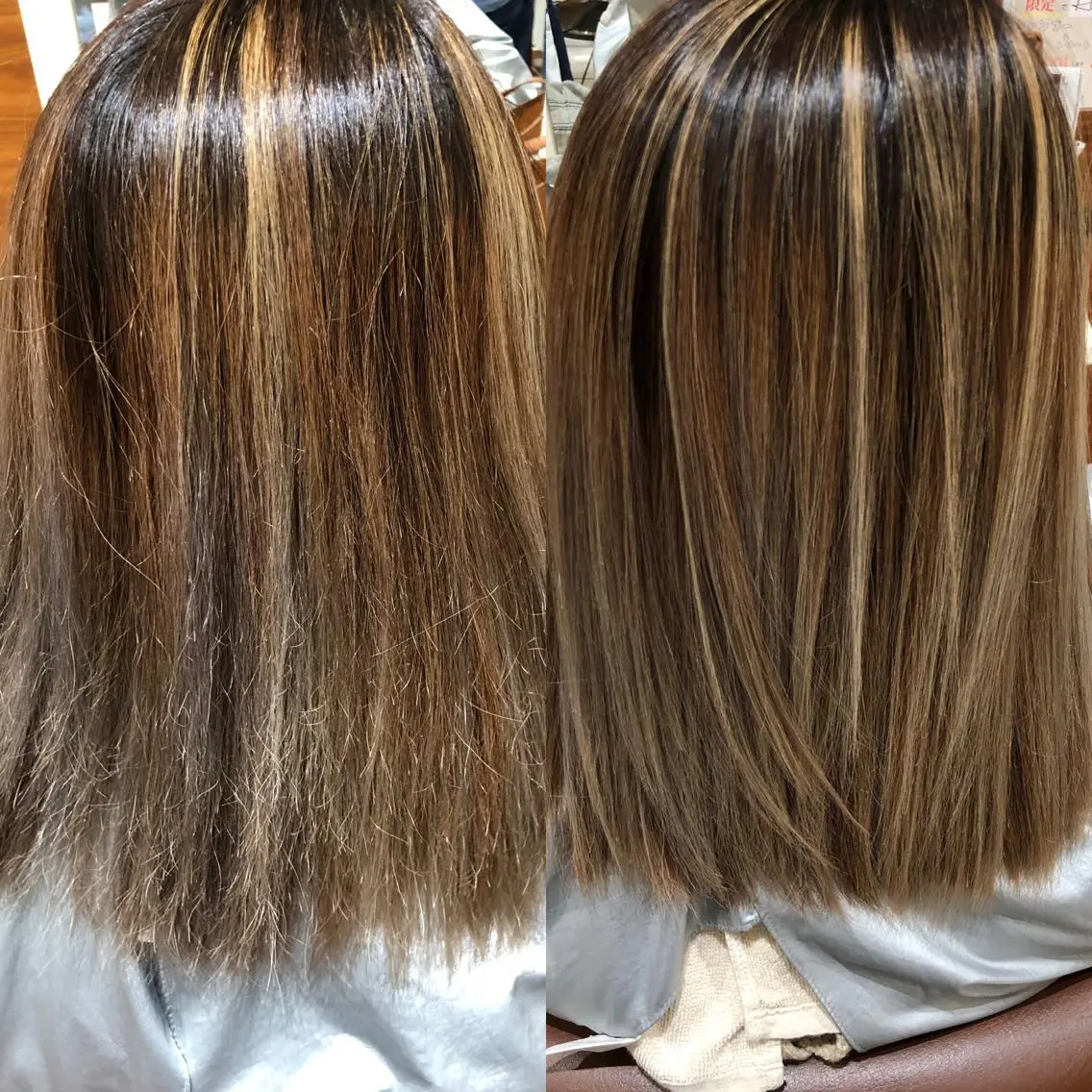 セミロング トリートメント 福元 保雄のヘアスタイル