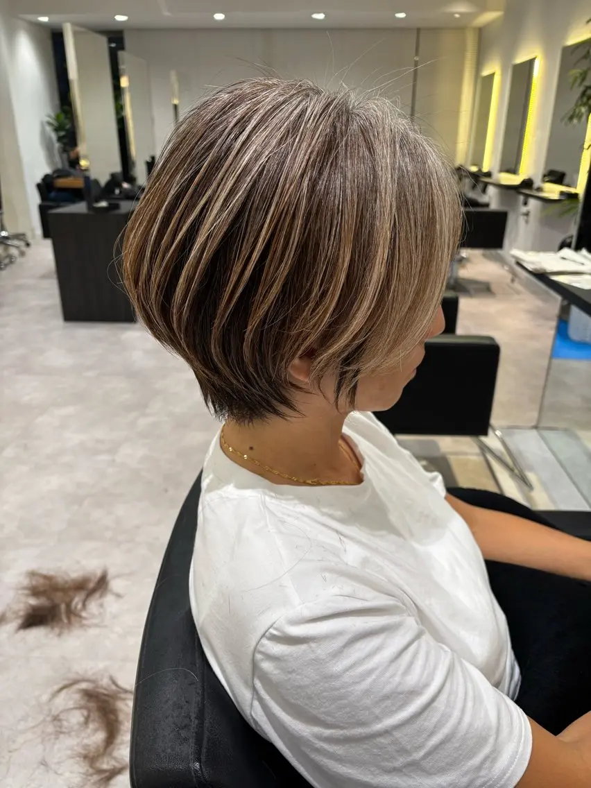 ショート カラー カット ヘアカラー トリートメント 【7月限定価格🌟】 ショート特化/荒砂のヘアスタイル