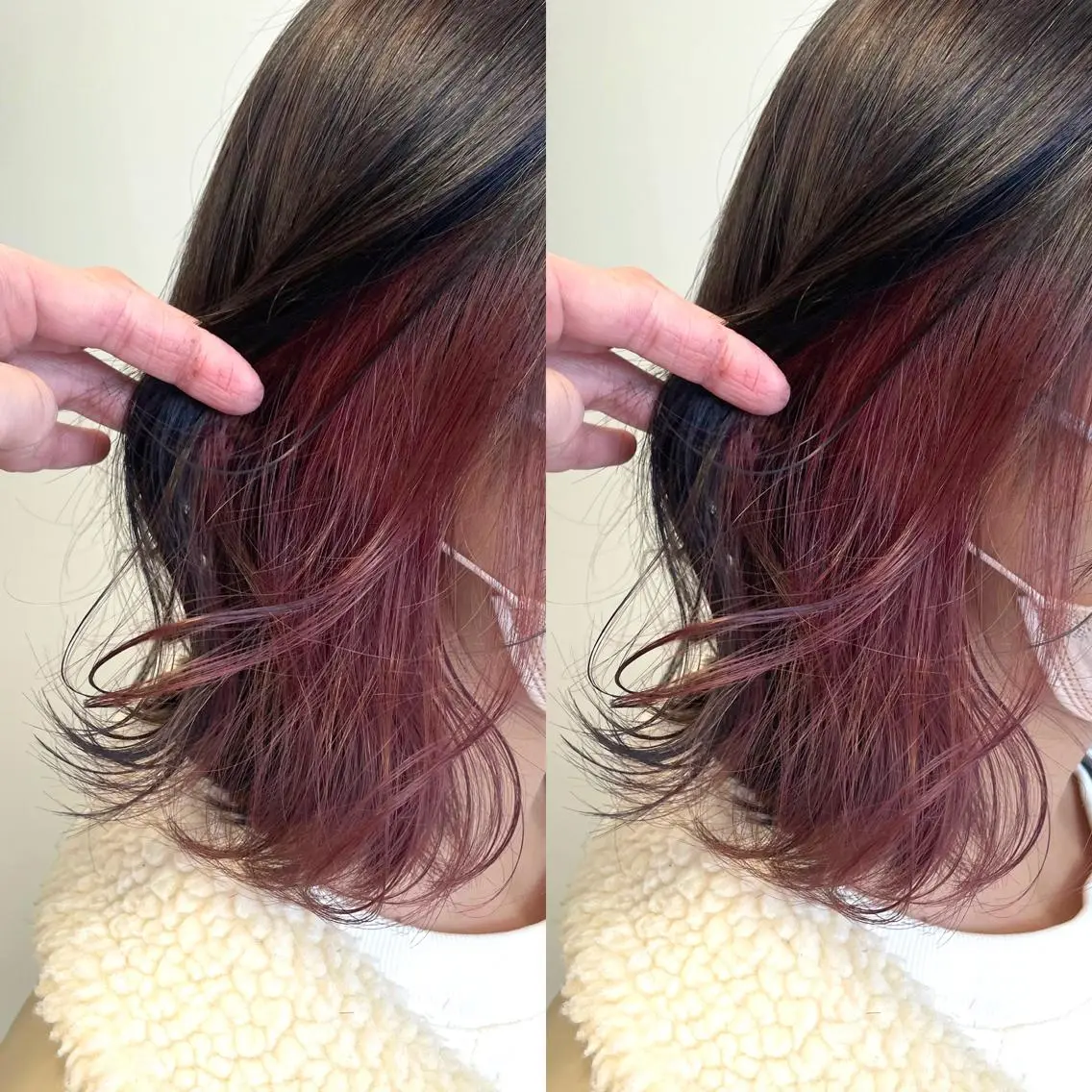 ショート カラー ヘアカラー 心斎橋/ブリーチなし 髪質改善/レイヤーのヘアスタイル