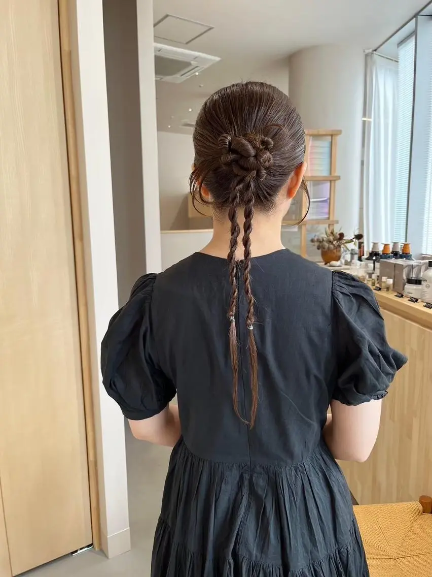 結婚式やライブ前に✨ヘアセットの写真