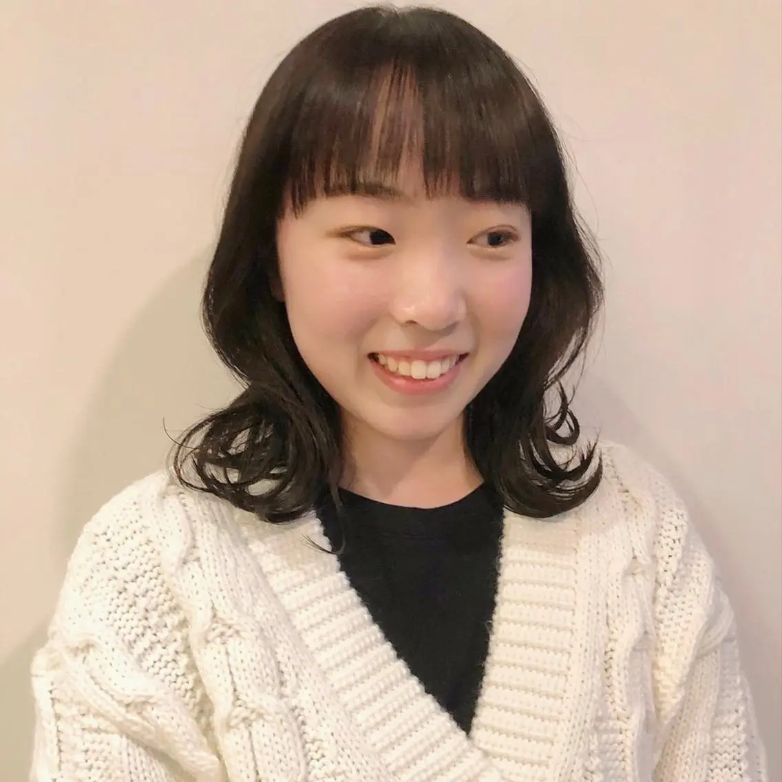 ミディアム カラー 韓国風ヘア カット ヘアカラー トリートメント 角田 翔太郎のヘアスタイル