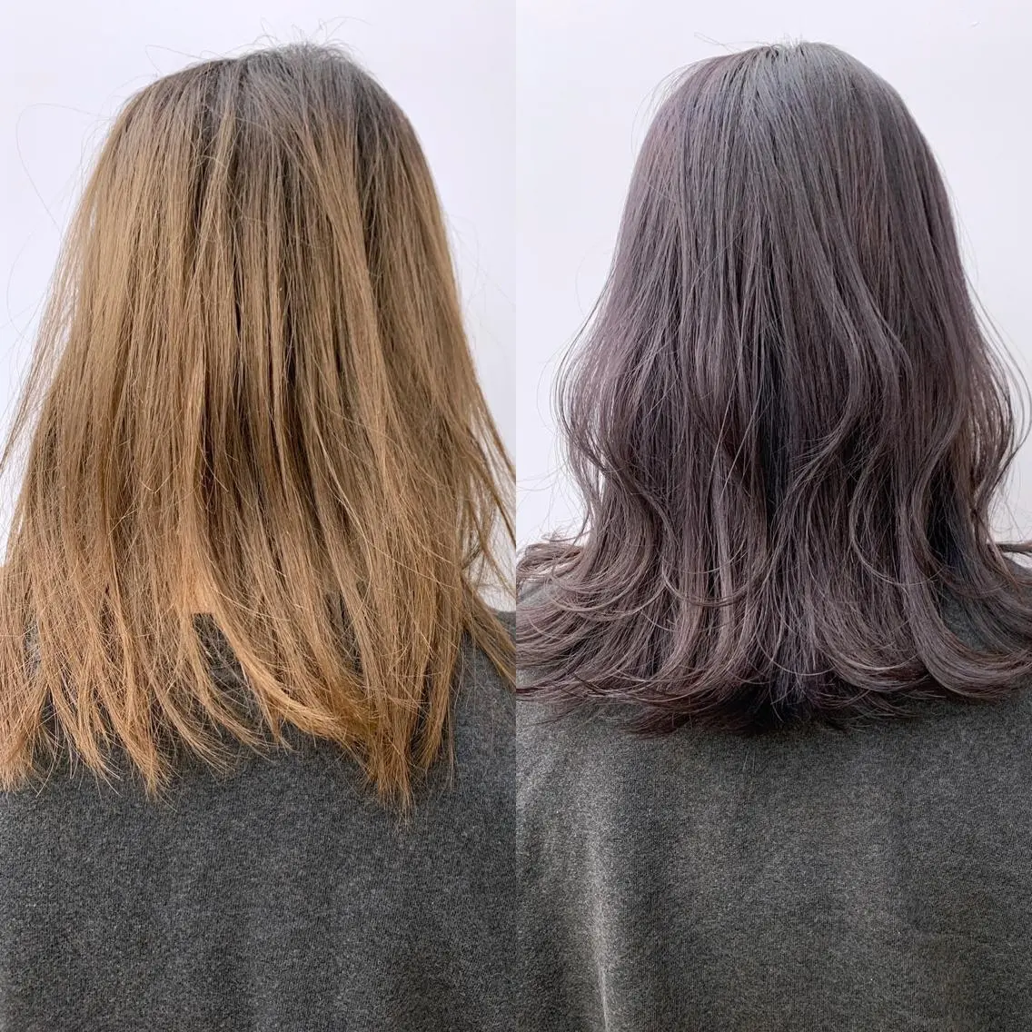 ミディアム カラー ブリーチ カット ヘアカラー 縮毛矯正 トリートメント ROW吉祥寺✨ 髪質改善TR&スパ✨のヘアスタイル