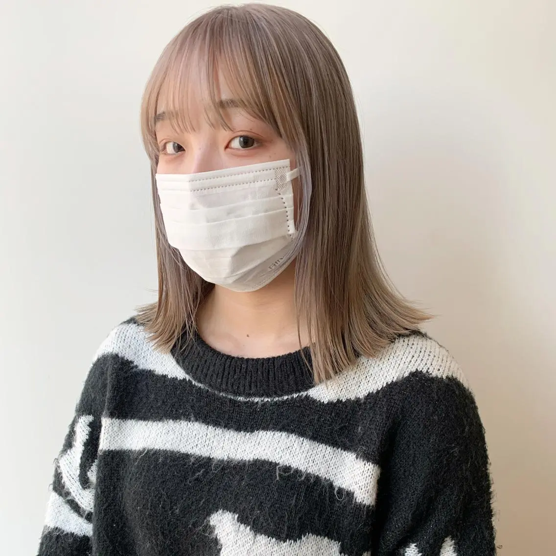 ミディアム ヘアカラー フリーランス 美容師 cayocoのヘアスタイル