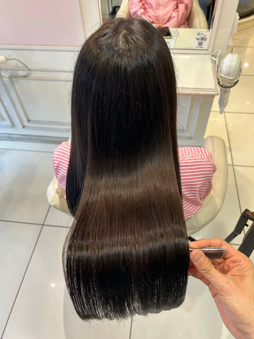 ロング カット ヘアカラー トリートメント 高橋 佑のヘアスタイル