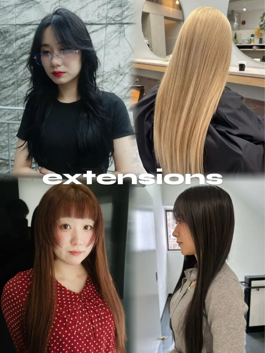 ロング カラー エクステ ケアブリーチ特化✨/ 艶カラー/エクステのヘアスタイル