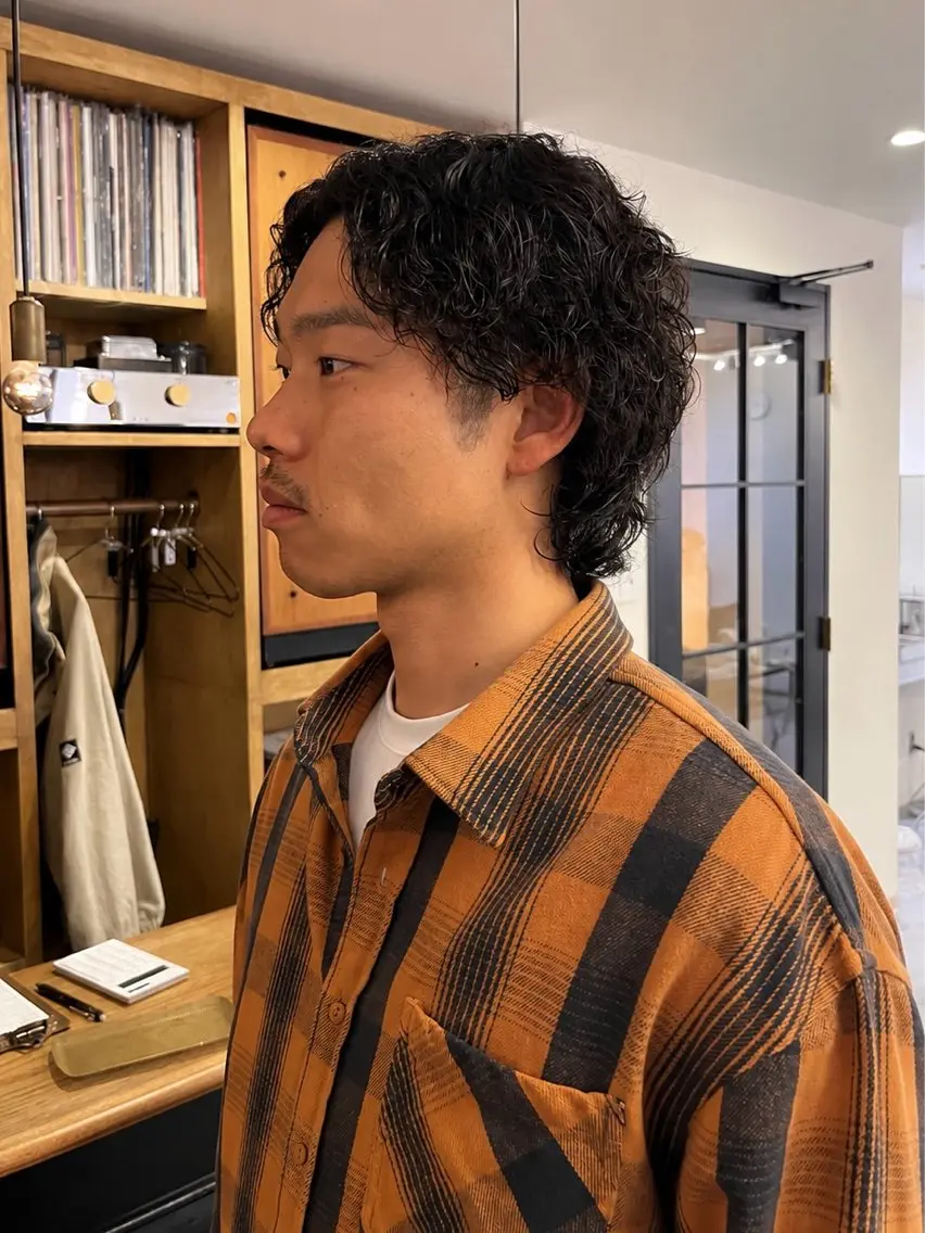 ミディアム くせ毛 カット 曲がる縮毛矯正/ 京都/Ryoのヘアスタイル