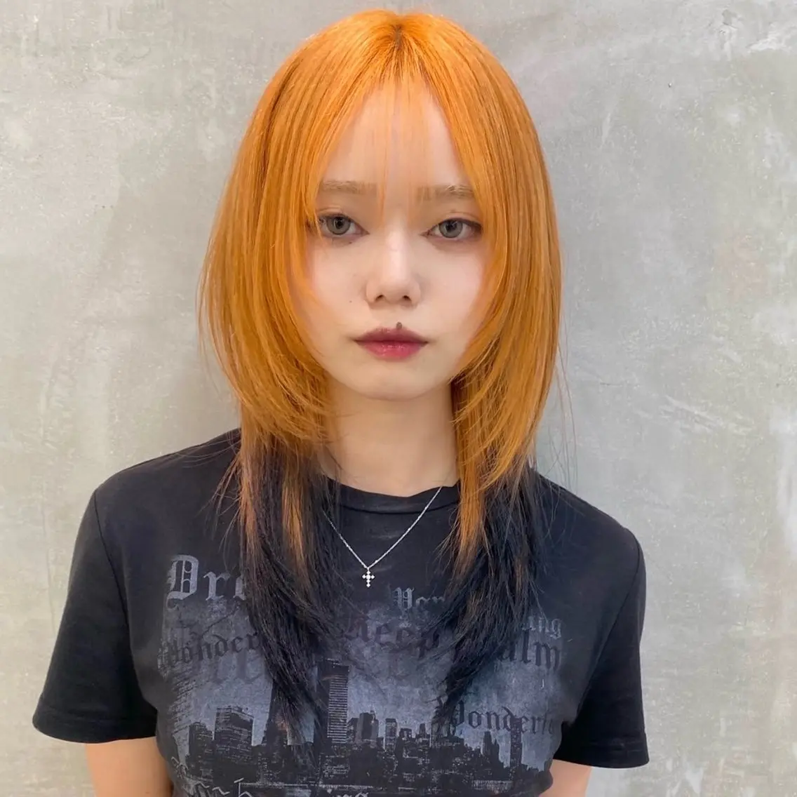 ミディアム ハッシュカット レイヤーカット カット ヘアカラー ウルフカット /ブリーチayamiのヘアスタイル