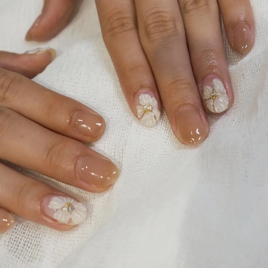 ネイル フラワーネイル ぷっくりネイル ハンドネイル infinity skyのネイルデザイン