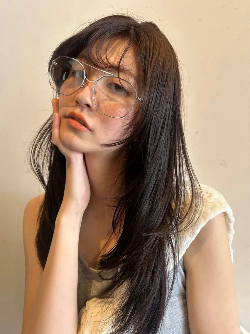 【最新うるツヤ✨️】カット+水光シルクカラー+バイカルテトリートメントの写真