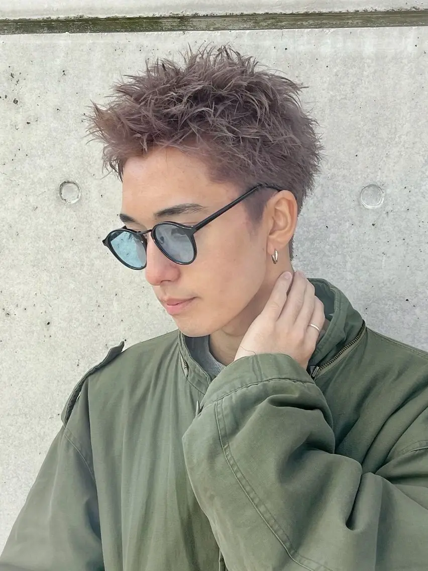 ショート メンズ カット 加藤 煌士/ワンカラーのヘアスタイル