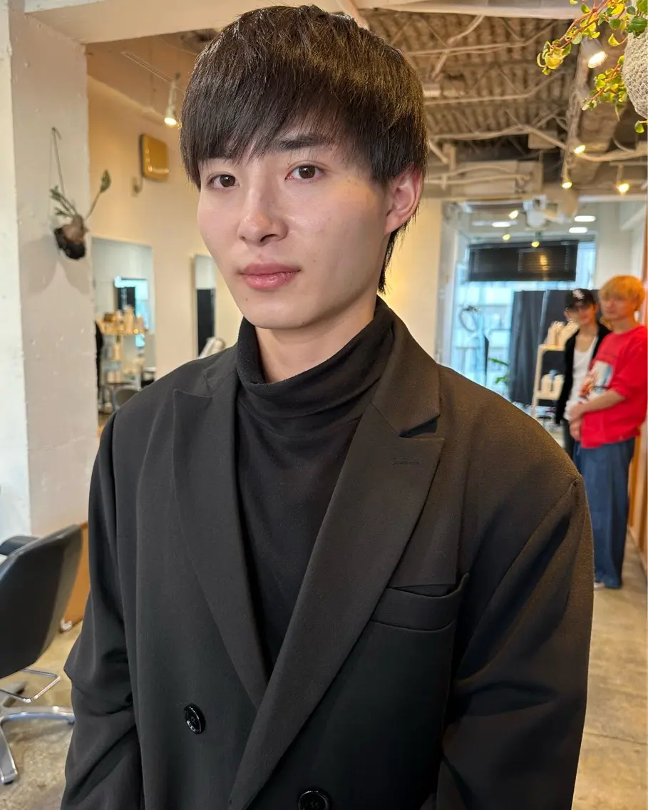 ショート メンズ グランジヘア 無造作ヘアHYUGAのヘアスタイル