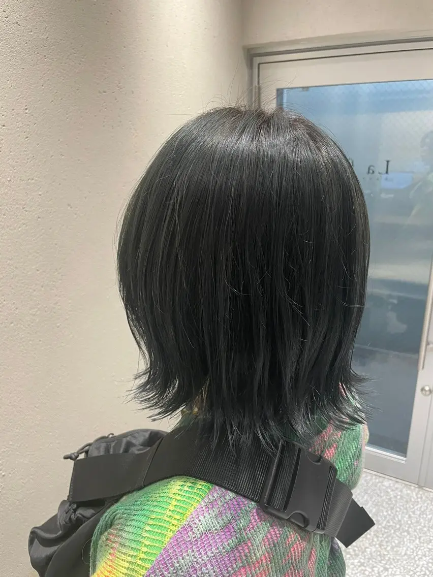 ミディアム カラー ブリーチ 透明感カラー ダブルカラー ブリーチなしカラー 白川 大哉のヘアスタイル