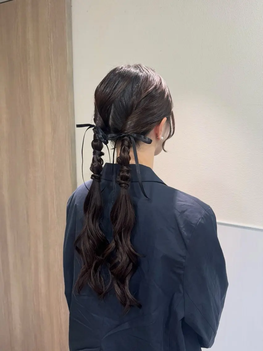 ロング カラー ヘアアレンジ ななほ⌇レイヤー カット⌇カラー🫧のヘアスタイル
