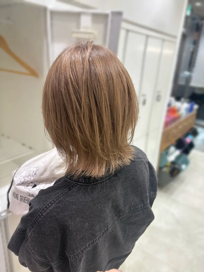 【お得🧸】カット+ブリーチWカラー（オンカラーあり）+Aujua高保湿トリートメント+marbb（マイクロバブル）の写真