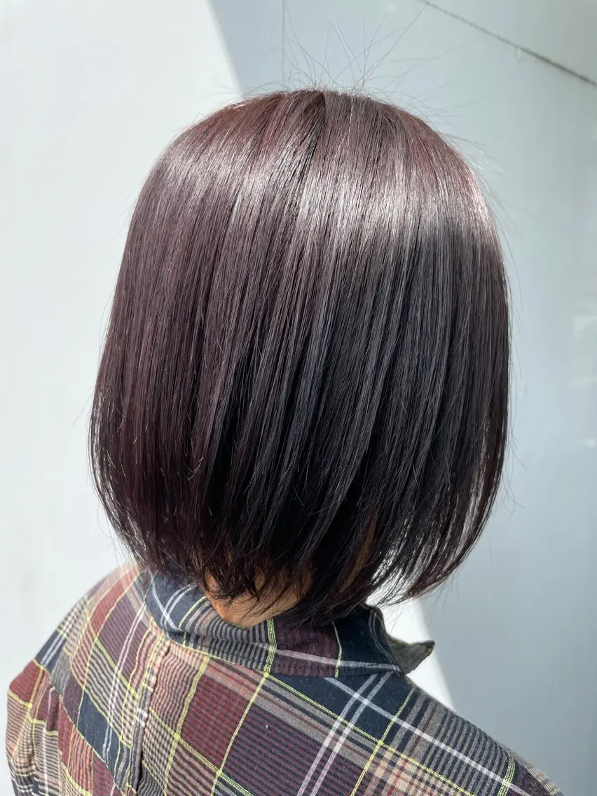 ショート 酸性ストレート LiTA 浜線店 かなえみゆうのヘアスタイル