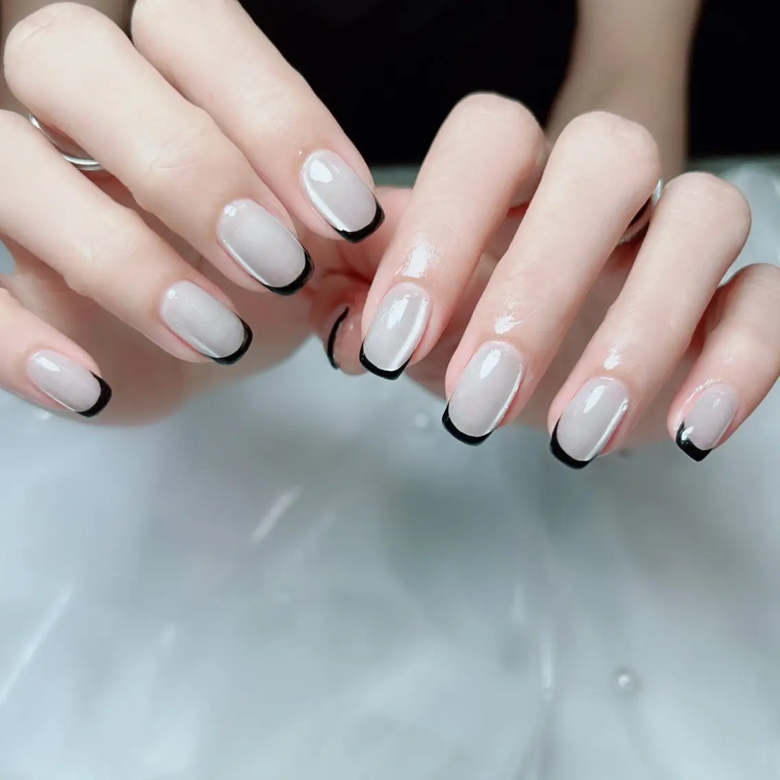 ネイル ジェルネイル マグネットネイル ニュアンスネイル 春ネイル ハンドネイル Cute Tips nailのネイルデザイン