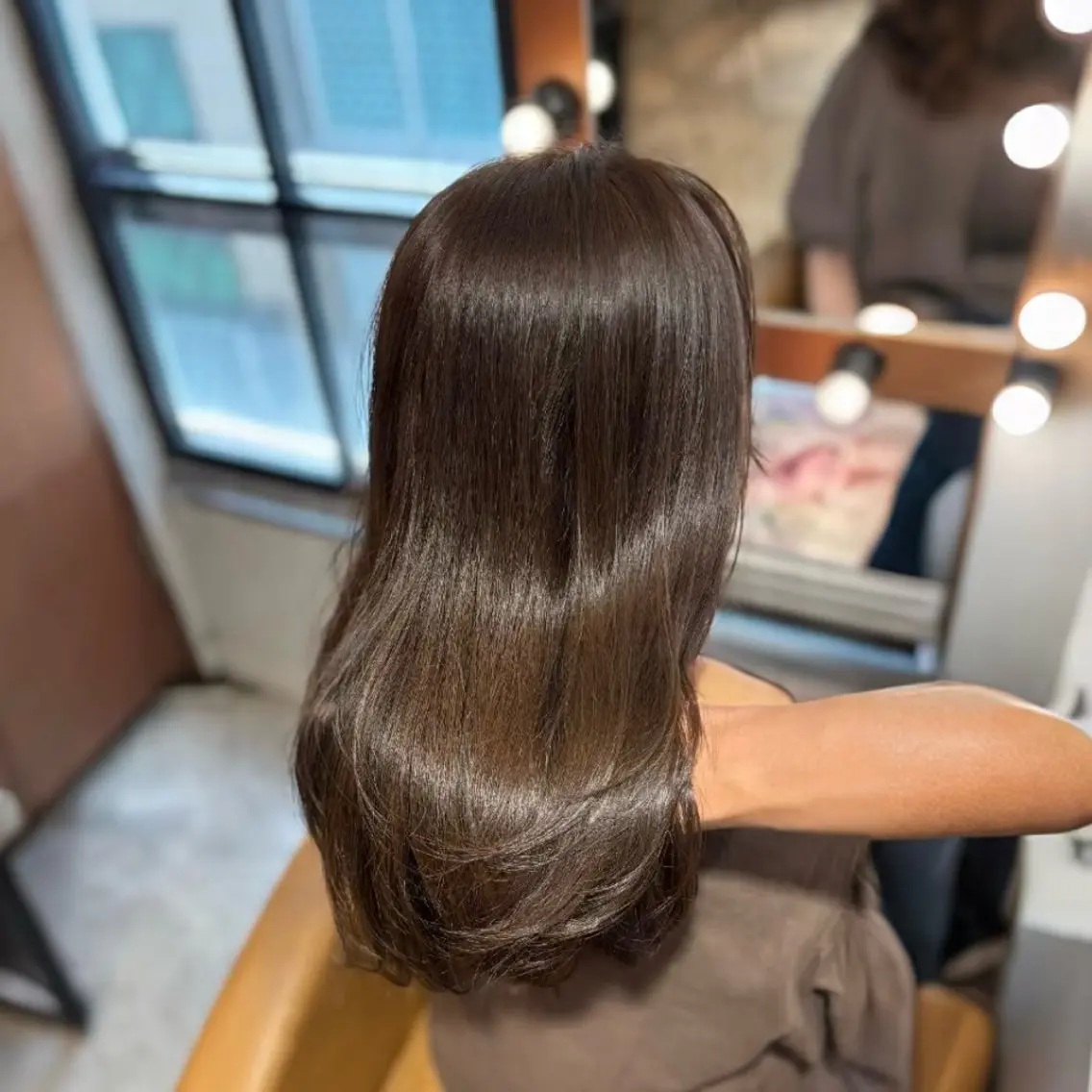 セミロング カラー カット ヘアカラー トリートメント RYU/レイヤー /透明感艶カラーのヘアスタイル