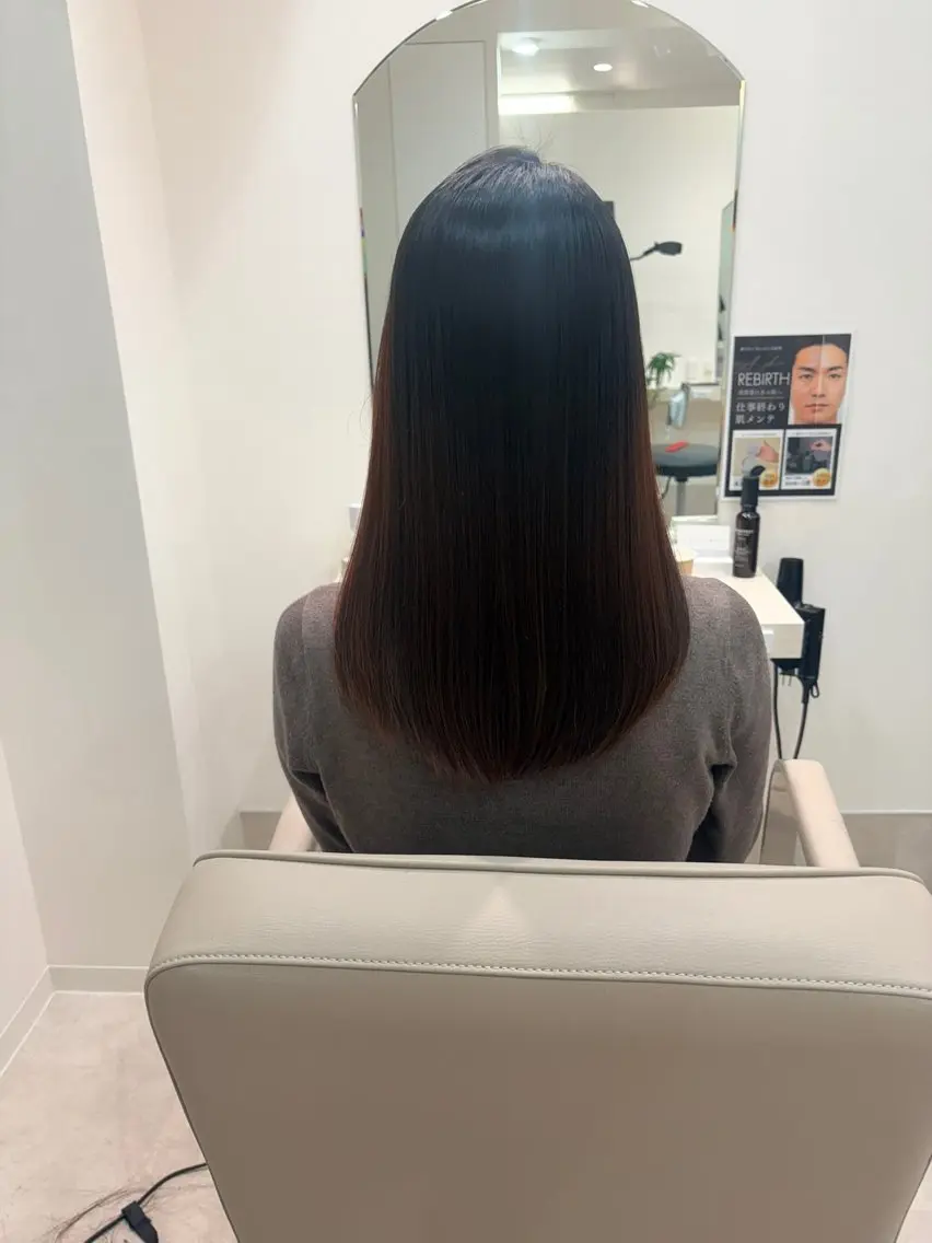 ロング パーマ 髪質改善 川島　広大のヘアスタイル