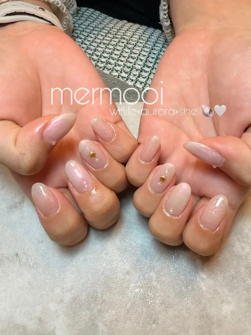 ネイル 夏ネイル ハンドネイル mermooi nailのネイルデザイン