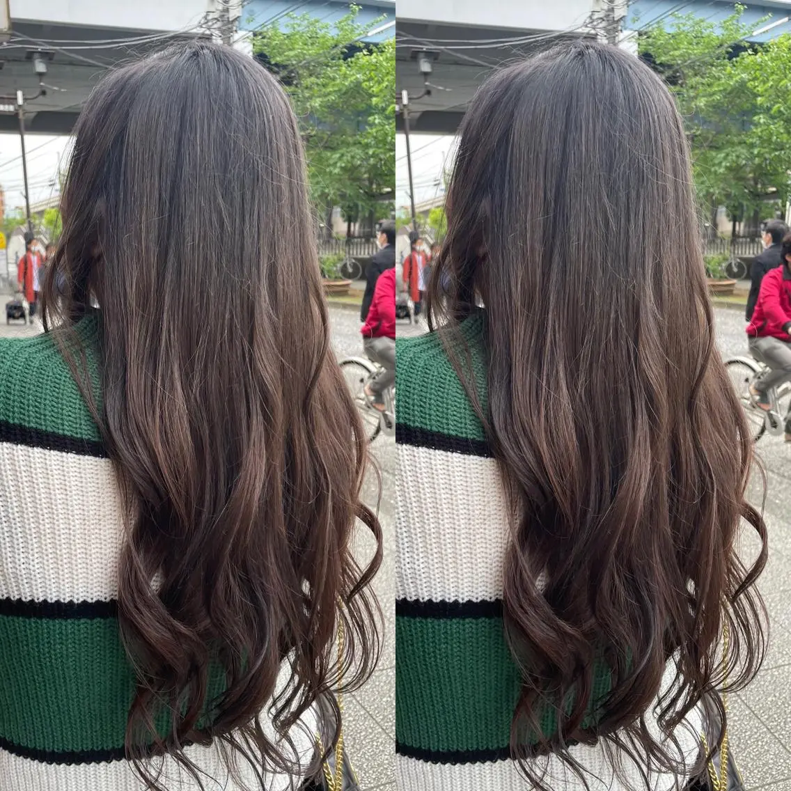 ロング カラー アッシュ アッシュグレー アッシュグレージュ グレージュ 👑派手髪/カット 👑ANRYのヘアスタイル