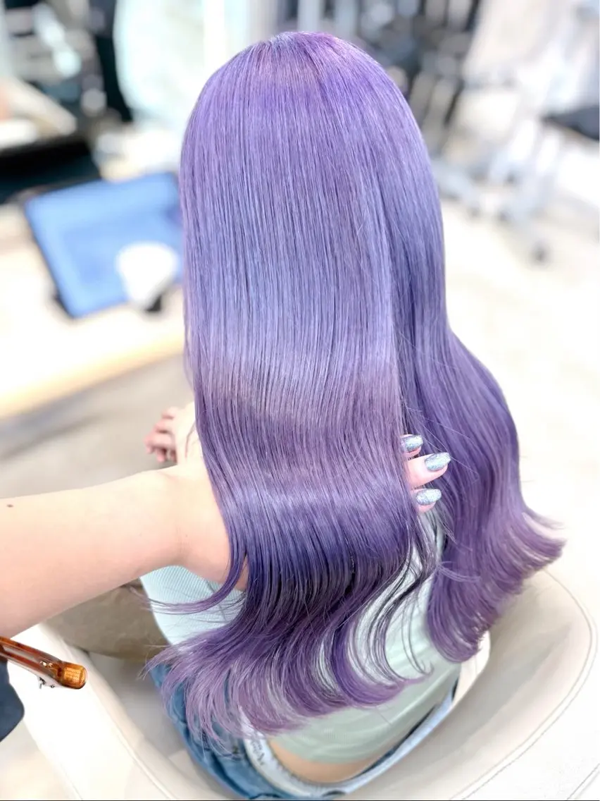 【顔周りカットor前髪カット＋ケアブリーチカラー✨️＋トリートメント】🍒ྀི🍎の写真
