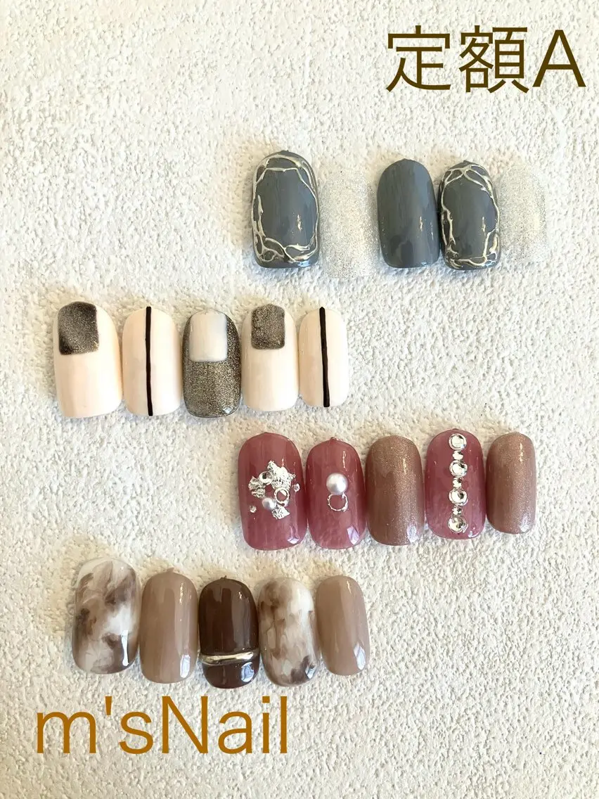 ネイル ジェルネイル パラジェル ハンドネイル m'sNail 福岡西区 ネイルのネイルデザイン