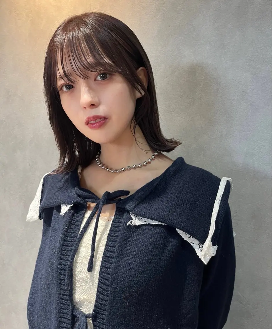 ミディアム 切りっぱなしボブ ボブ 💛【Dico】 ayuna💛のヘアスタイル
