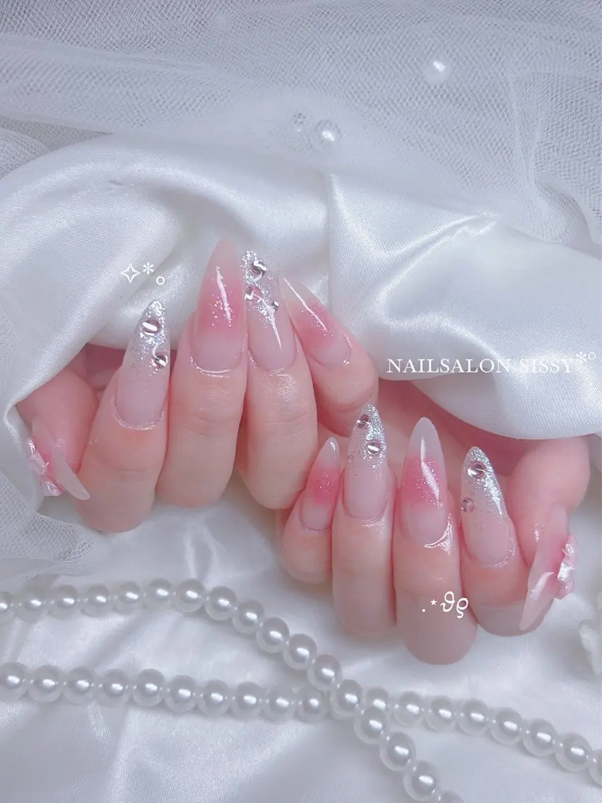 オフなし🎀ハーフチップ長さだしアートし放題の写真