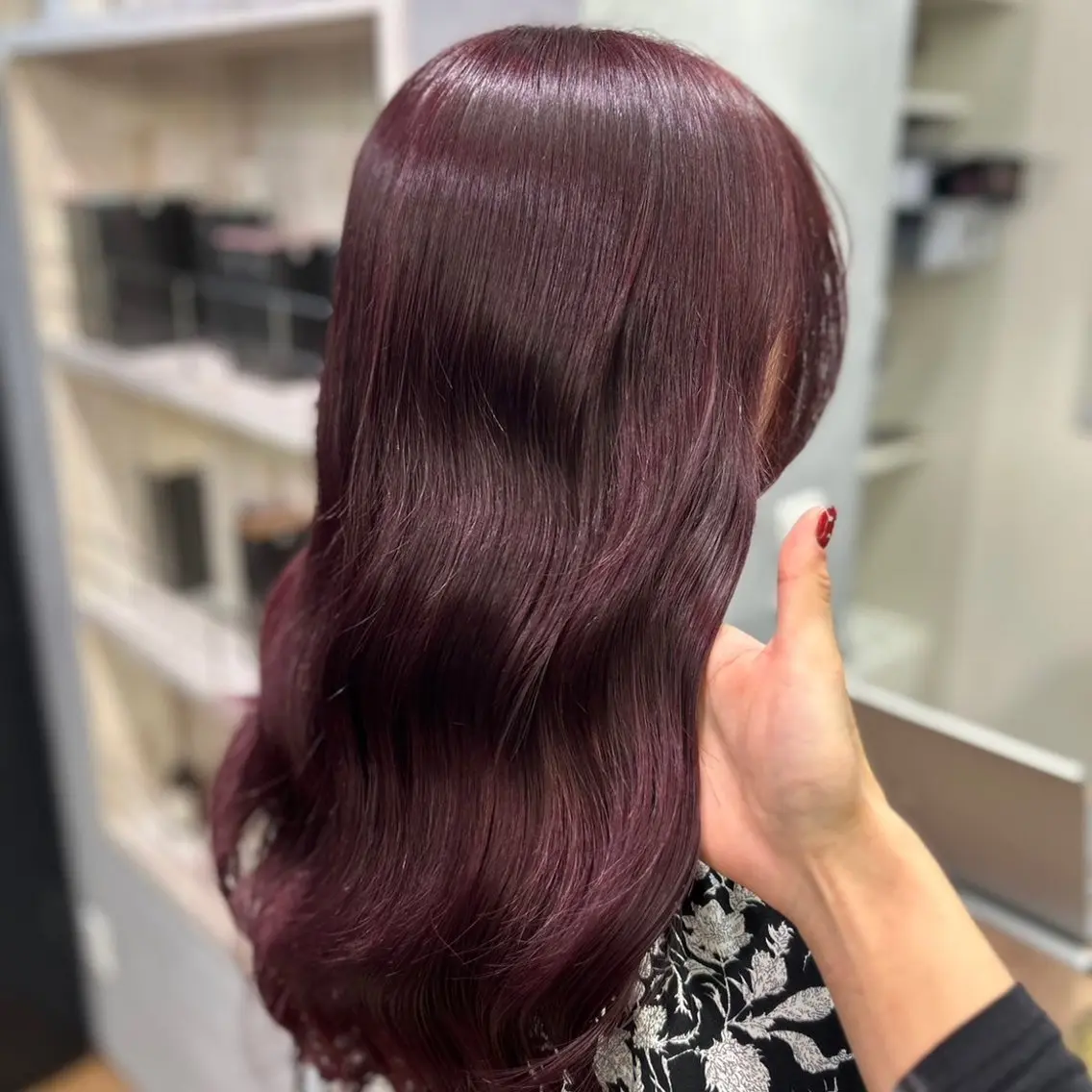 ロング カラー 🎀ときの/髪質改善 透けッ暖色カラー🪞のヘアスタイル