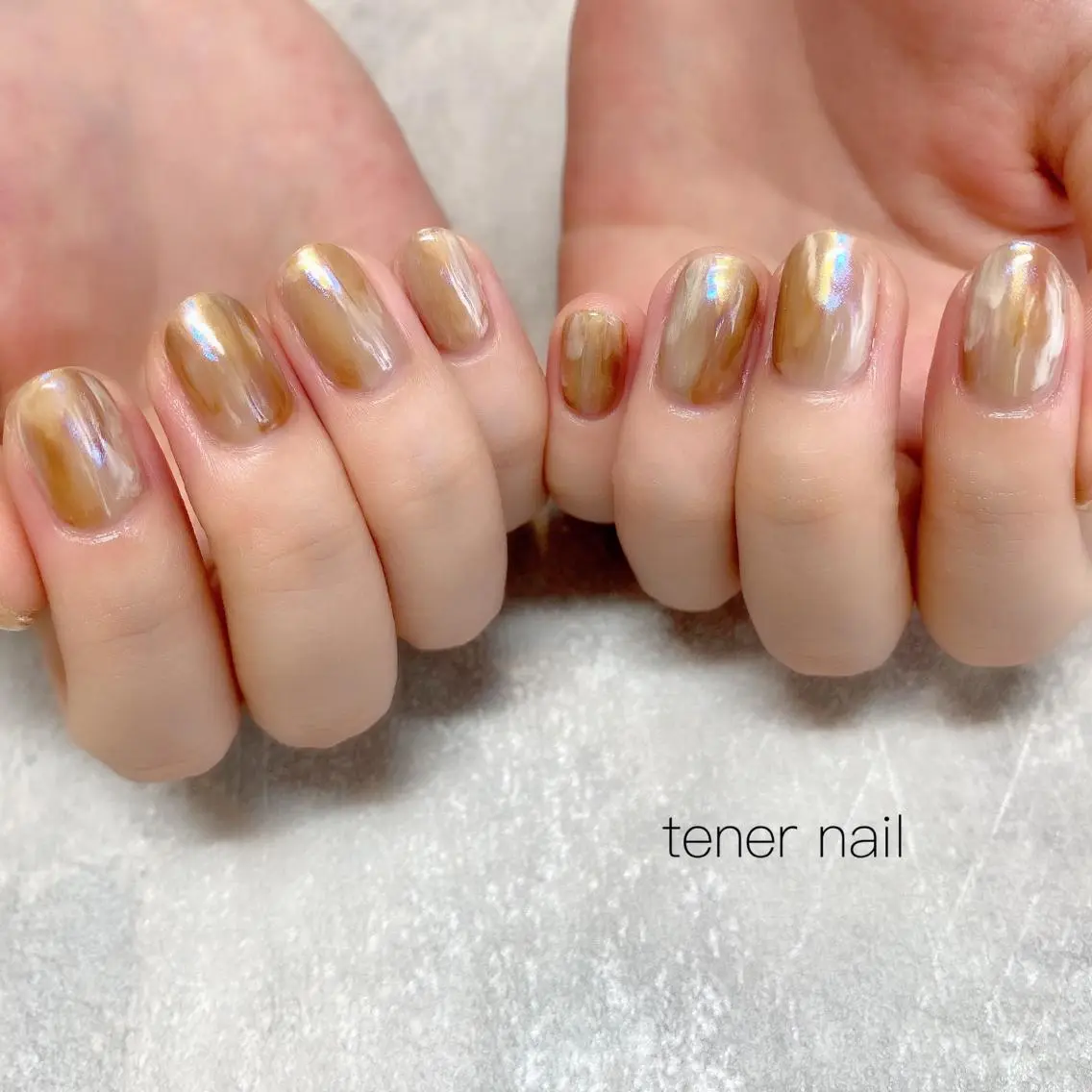 ネイル オーロラネイル ニュアンスネイル テネルネイル tener nailのネイルデザイン