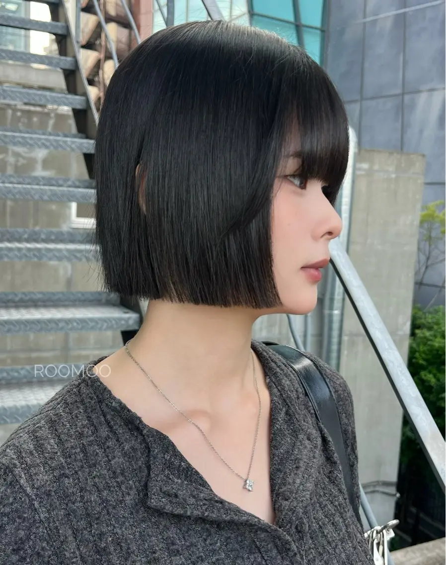 ショート ボブ カット 韓国ボブ/ハッシュ カットKIRAのヘアスタイル